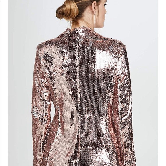 Endless Rose Sequin Blazer Rose Gold - Picture 3 of 6